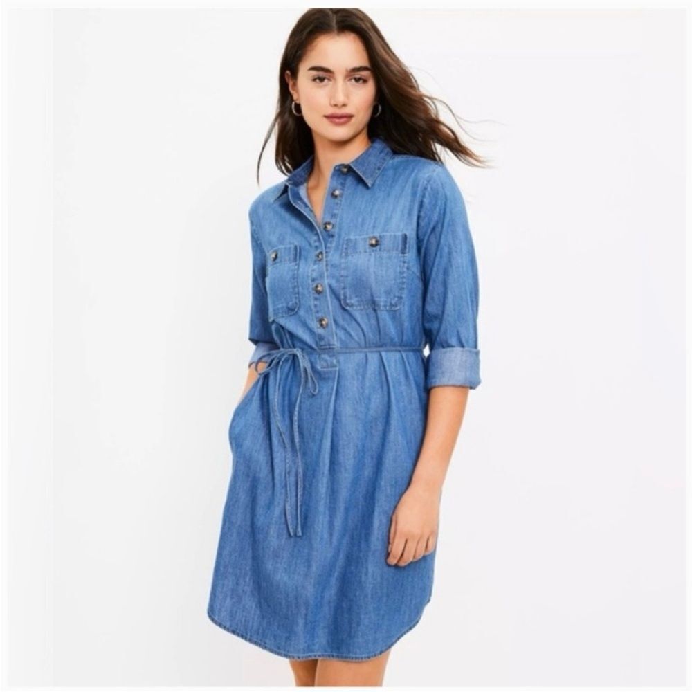 Loft Chambray Dress